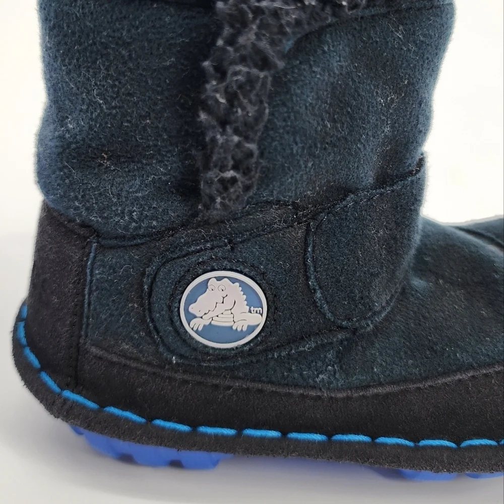 Crocs Faux Fur Lined Slip On Boots Toddler 9